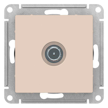 Розетка TV SE AtlasDesign оконечная 1DB, бежевая, механизм - Электрика, НВА - Выключатели и розетки - Розетки - . Магазин оборудования для автономного и резервного электропитания Ekosolar.ru в Тобольске