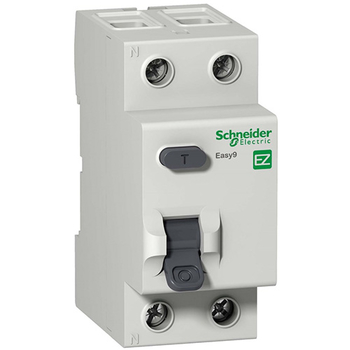Дифференциальный выключатель Schneider Electric (УЗО) EASY 9 2P 40А 30мА AC 4,5 кА - Электрика, НВА - Модульное оборудование - Дифференциальные автоматы - . Магазин оборудования для автономного и резервного электропитания Ekosolar.ru в Тобольске