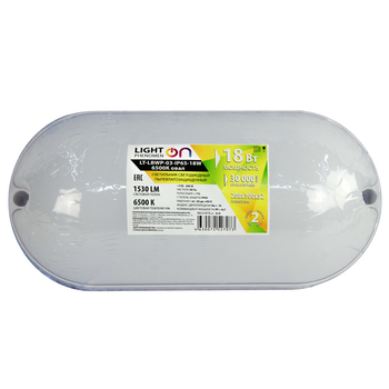 Банник LT-LBWP-03-IP65-18W-6500К LED овальный - Светильники - Для ЖКХ - . Магазин оборудования для автономного и резервного электропитания Ekosolar.ru в Тобольске