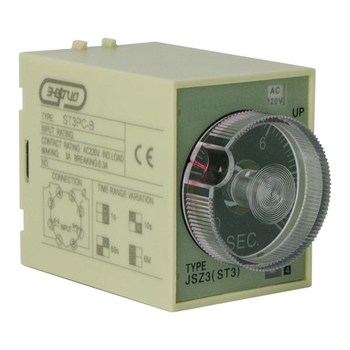Реле времени 220V ST3PC-B (0.1-1s/10s/60s/6 min) Энергия - Электрика, НВА - Реле, автоматизация и управление - Реле времени - . Магазин оборудования для автономного и резервного электропитания Ekosolar.ru в Тобольске