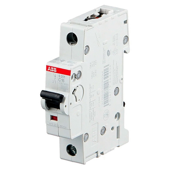 Автоматический выключатель ABB S201 1P 16А (С) 6kA - Электрика, НВА - Модульное оборудование - Автоматические выключатели - . Магазин оборудования для автономного и резервного электропитания Ekosolar.ru в Тобольске