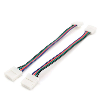 Комплект коннекторов Apeyron Electrics 09-12 (2 клипсы с проводами) для RGB-светодиодной ленты 12В IP20 10 мм - Светильники - Cветодиодные ленты - . Магазин оборудования для автономного и резервного электропитания Ekosolar.ru в Тобольске