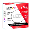 Светильник LightPhenomenON Downlightt LT-TP-DL-06-24W-6500K встраиваемый круглый Ф174 LED с выносным драйвером - Светильники - Светильники DOWNLIGHT - . Магазин оборудования для автономного и резервного электропитания Ekosolar.ru в Тобольске